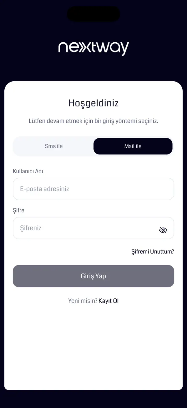 Nextway Agency uygulamasında mutabakat ekranı