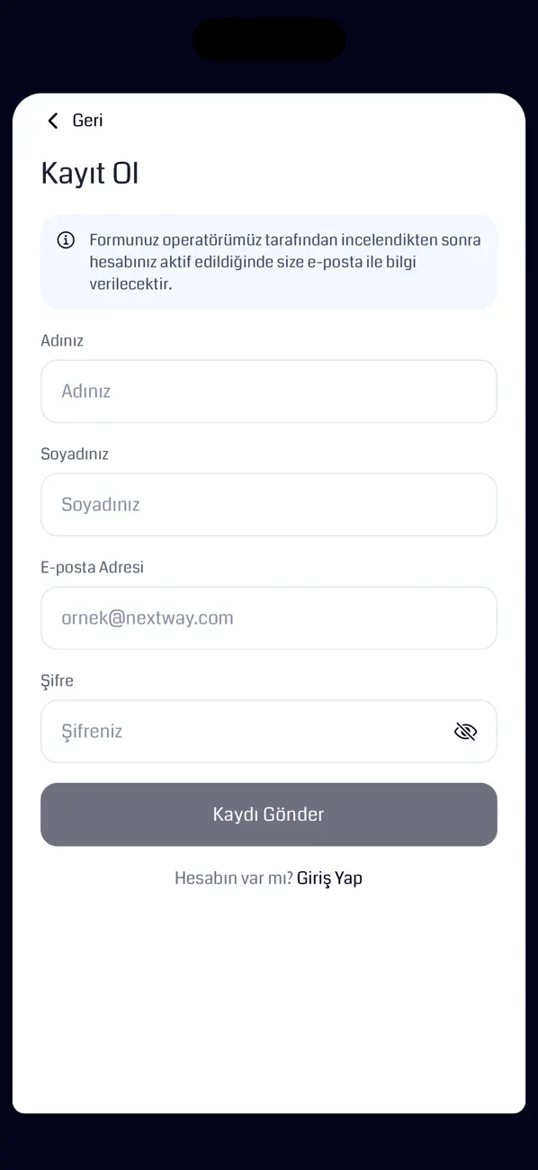 Nextway Agency rezervasyon detayları ekranı